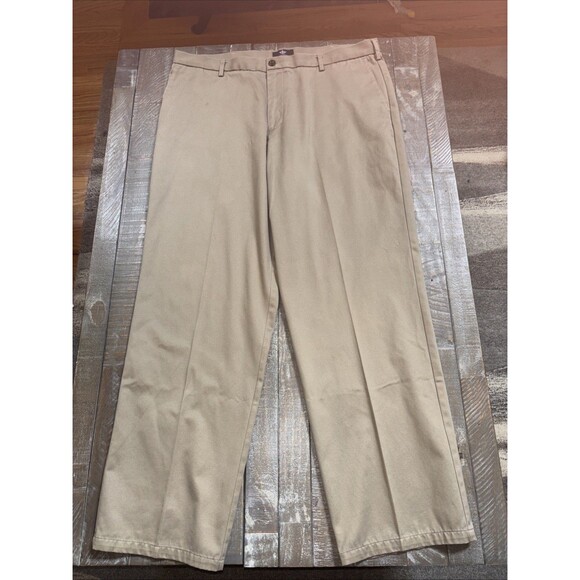 Docker’s Men’s D4 Relaxed Fit  Signature Khaki Pants Flat Front Size 40X30 - Picture 3 of 5